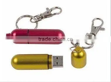 Round Shape metal USB flash memory 1gb