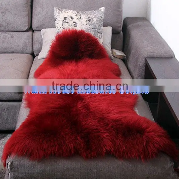 2016 100% Red Color Australian Sheepskin Rugs