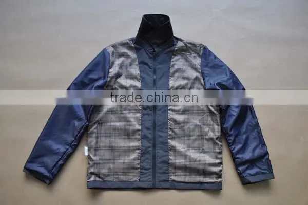 Garment factory plain mens windbreaker jacket