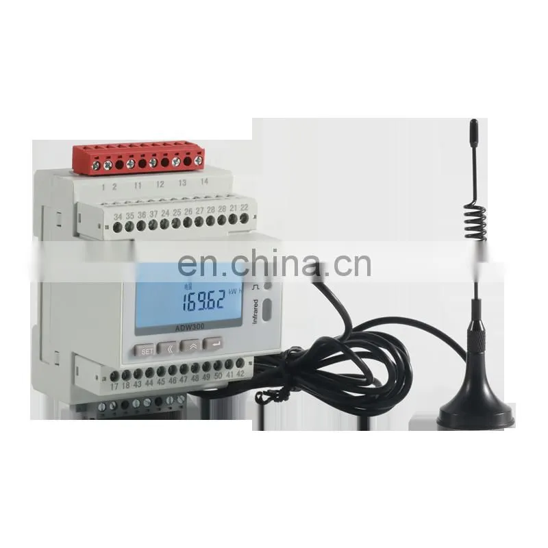 Acrel ADW300/LR DIN rail wireless harmonic energy meter with LORA communication