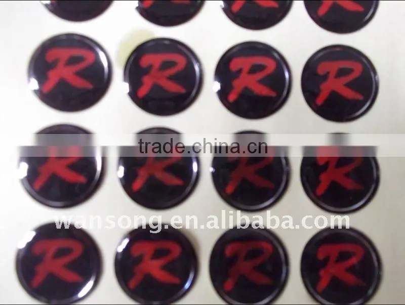 best selling factory manufacture epoxy dome sticker & professional custom epoxy sticker