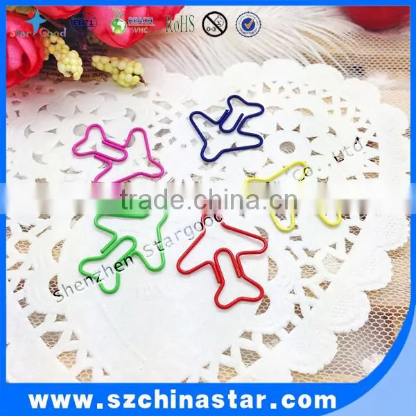 Beautiful design cute airplane paper clips