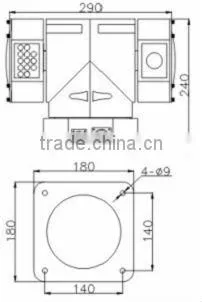 Waterproof Vehicle Monitoring High Speed Pan Tilt Camera