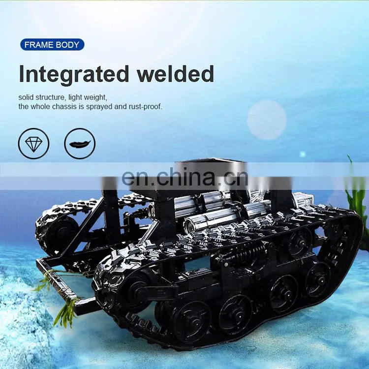 Big power provide 380V generator supply rubber track robot platform tracked robot chassis underwater robot chassis