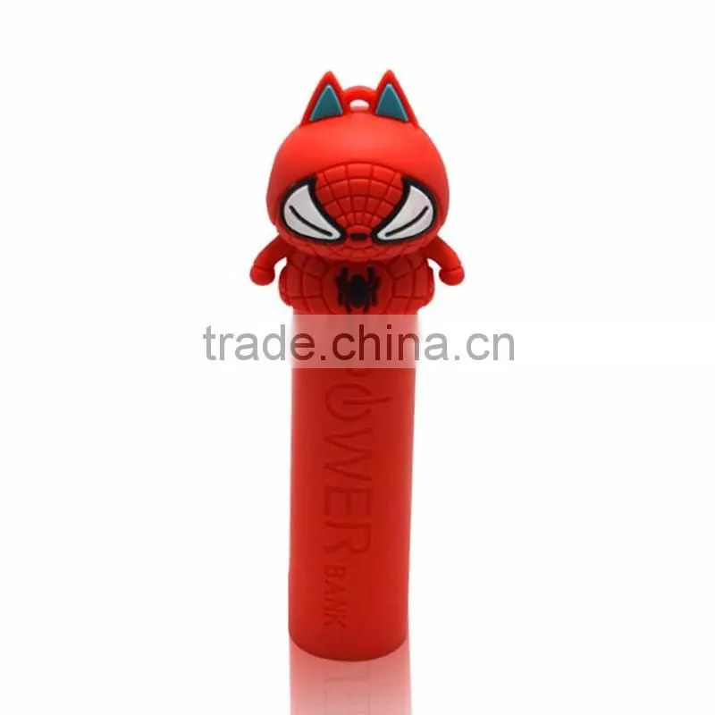 2600mAh PVC power bank cartoon avenger power bank for mobile phone