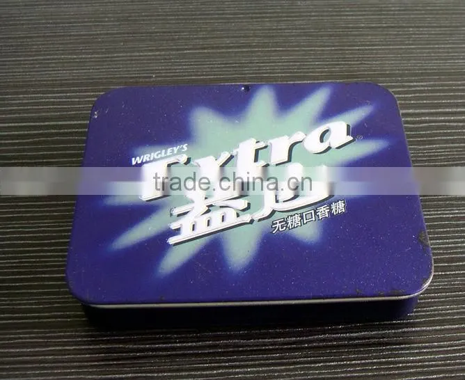 chewing gum slide tin box