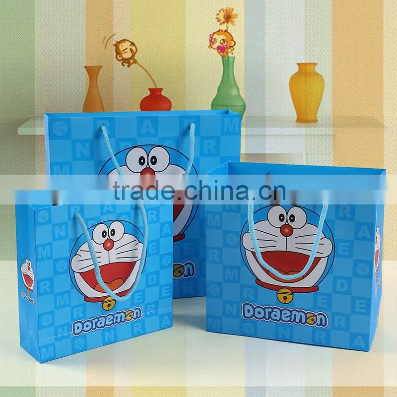 2016 new product cute doraemon figure printing packaging materials candy cookie snack paper bags