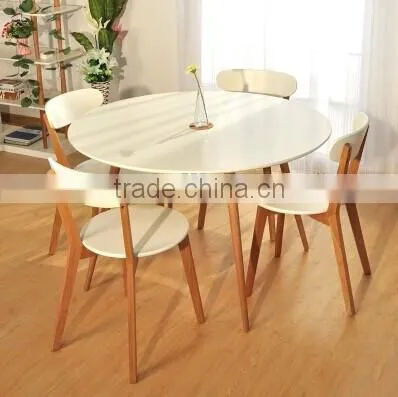 DT-4046-1 Classic eco-friendly solid wooden round dining table dining room furniture