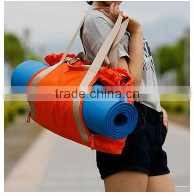 Reusable eco-friendly waterproof hemp yoga mat bag