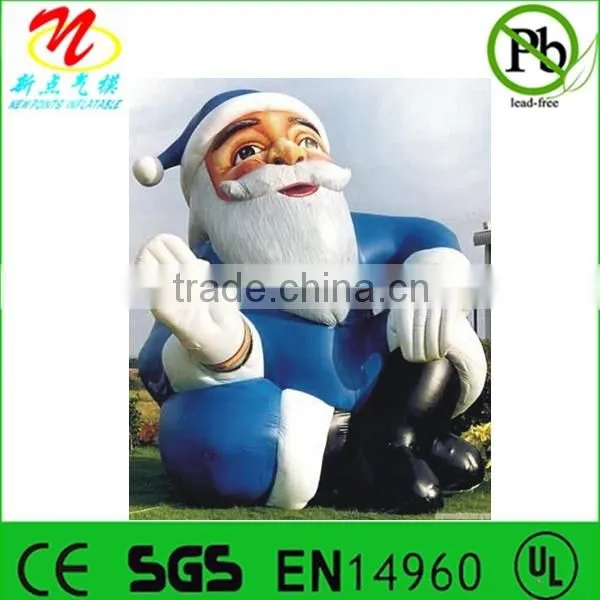Hot sale 20ft outdoor inflatable Xmas pop up santa claus display