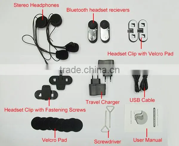 2016 newest Competitive Price Long Standby Bluetooth bike Headsets