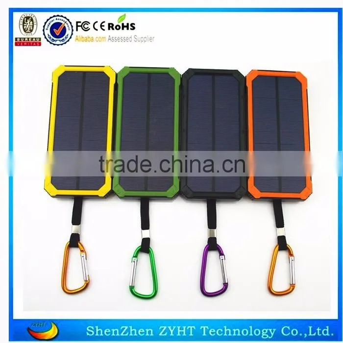 2016 Factory price 10000mah/20000mah solar mobile charger solar power bank