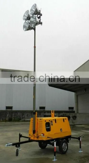 outdoor portable light tower generator, mobile light tower