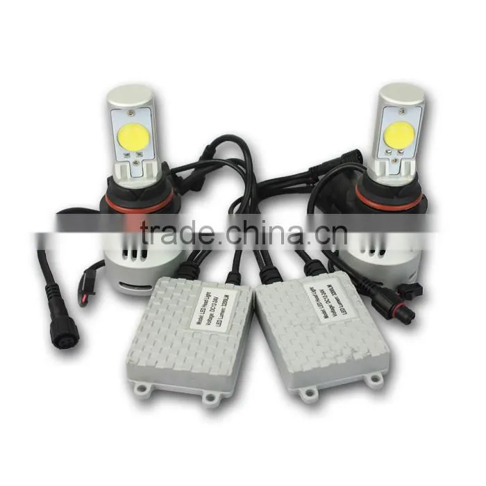 HI/Lo beam H4, H13, 9004, 9007 3200lm 12v 24v led auto headlight kit with copper metal