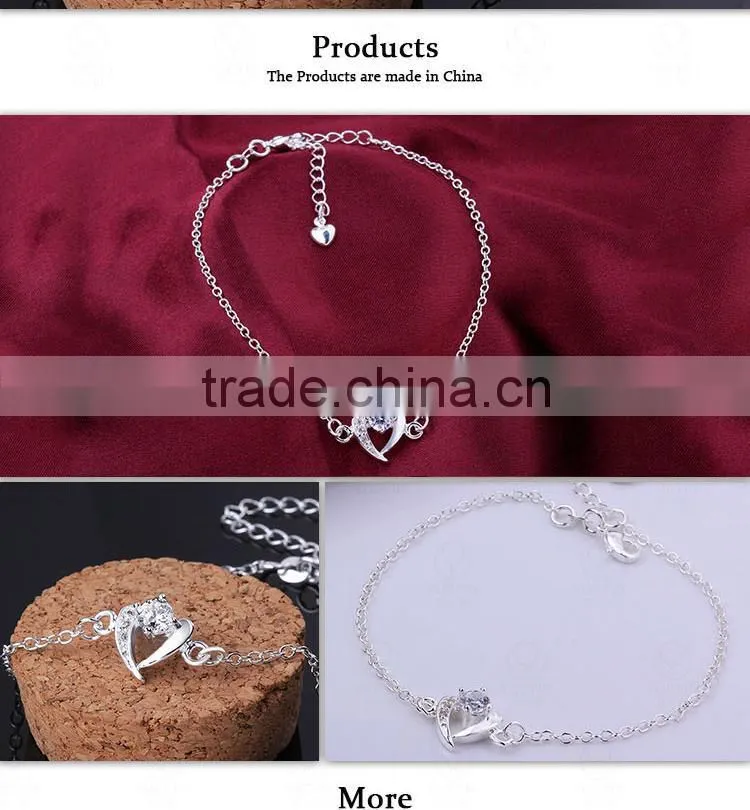 Fashion Latest Design SGS Verified CZ Charm Anklet