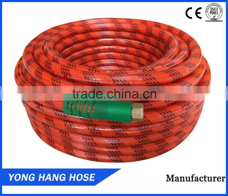 High Quality Fexible Pvc Color thread red Braided Hose Pipe For Asia Market