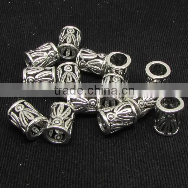 JS1155 Wholesale gold carved tube spacer beads,DIY Jewelry Spacer Beads