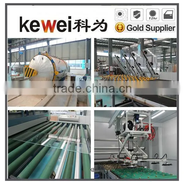 Kewei kinds of smart glass 6+6 tempered high clear smart glass