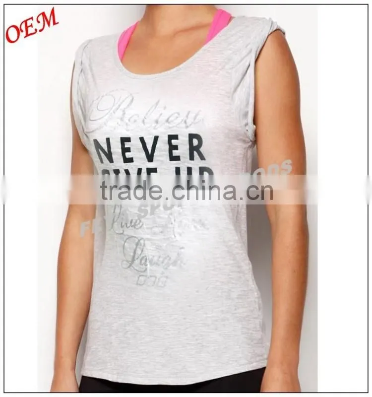 Ladies GYM Yoga Singlet Multi Tank Top Tee