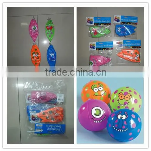 Mini Inflatable monster beach balls for kids