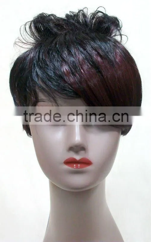Two tone synthetic hair wigs for black women