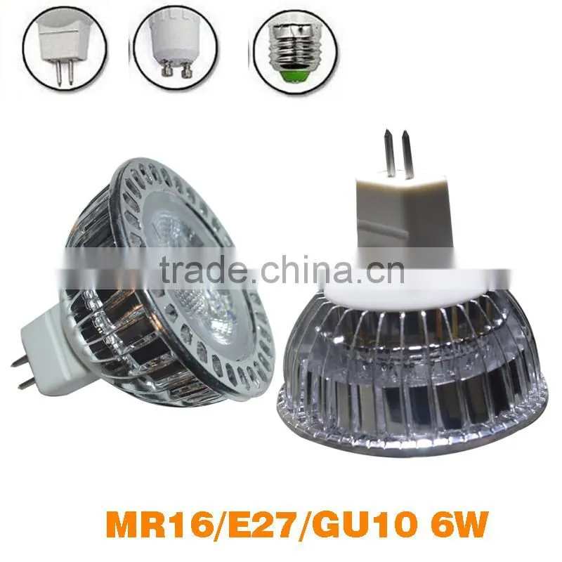 Chinese crystal COB LED spot lamp light 6w gu10 500lm led ceiling spot light