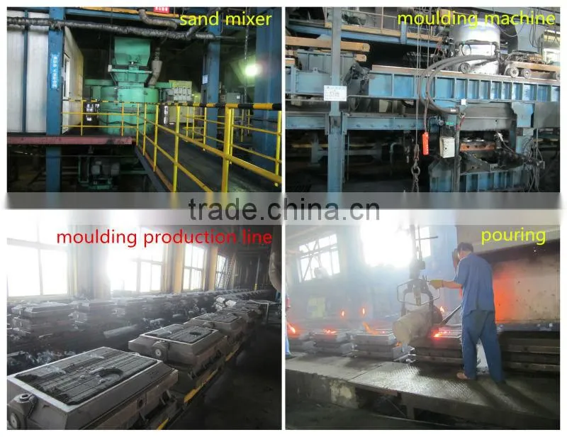FCD400 iron casting parts with moulding line production