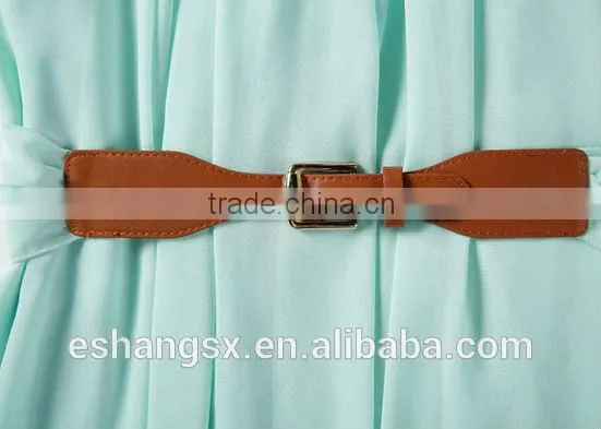 Ladies fashion chiffon off shoulder dress