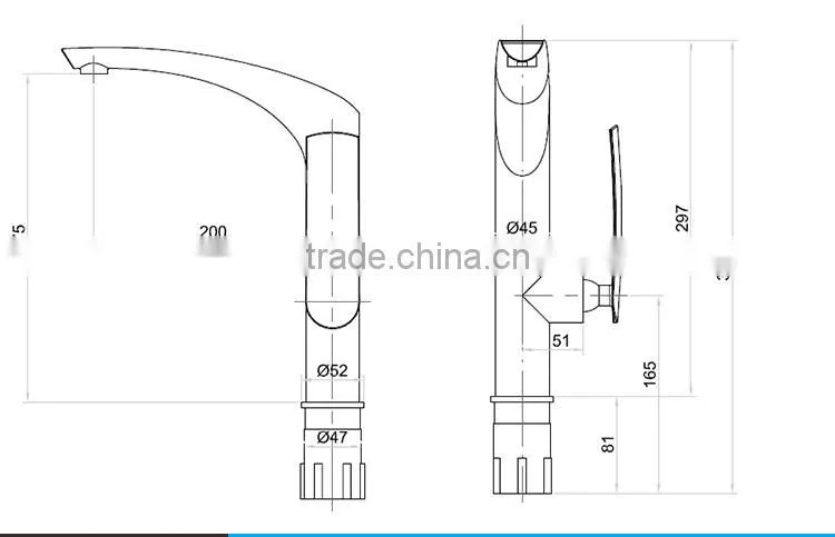 OEM Faucet-chromed Water Kitchen Taps