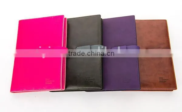 Factory wholesale high quality A5 PU leather notebook with 8GB usb