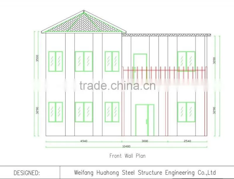 long lifespan prefab house with fashionable designs,china low cost prefab house/villa