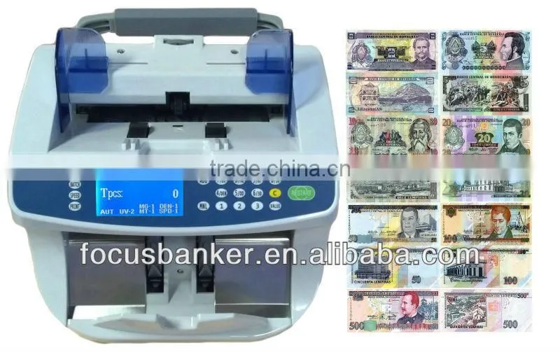 Banknote Counting Machine/Cash Counting Machine for Many Currency including Honduran lempira(HNL)