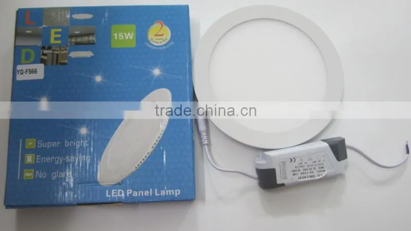 Made in China 15W and round Recessed LED panel light