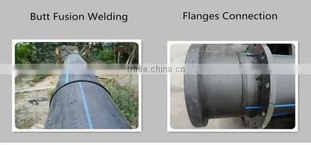 DN500mm pe water supply pipe hdpe pipe fitting for water