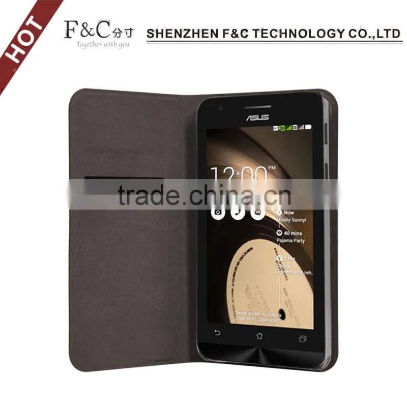 Book style thin pu leather card cases for Asus ZenFone 2 ZE551ML