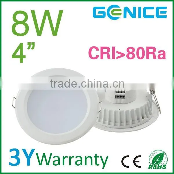 AC100-240V 4inch 8W le down lights