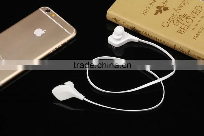 New coming smart wearable device neck back sports bluetooth headset earphone