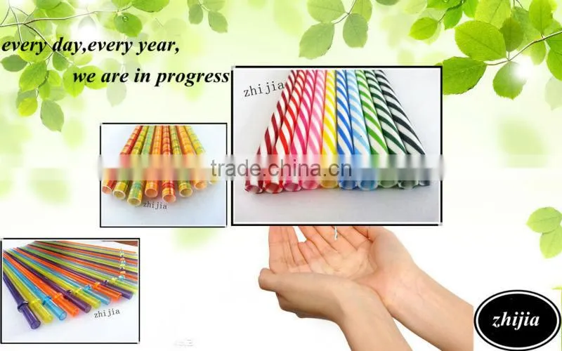 decorative striped Straws for Drinking kids party supplies