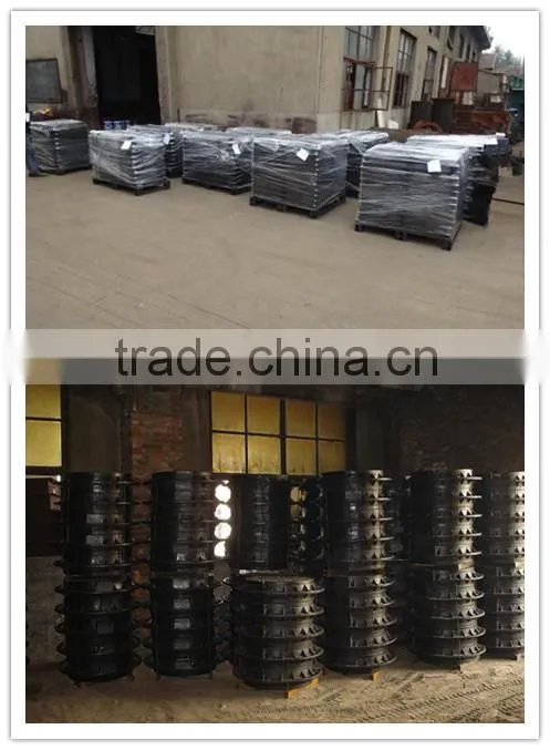 Heavy duty D400 cast iron cover and frame