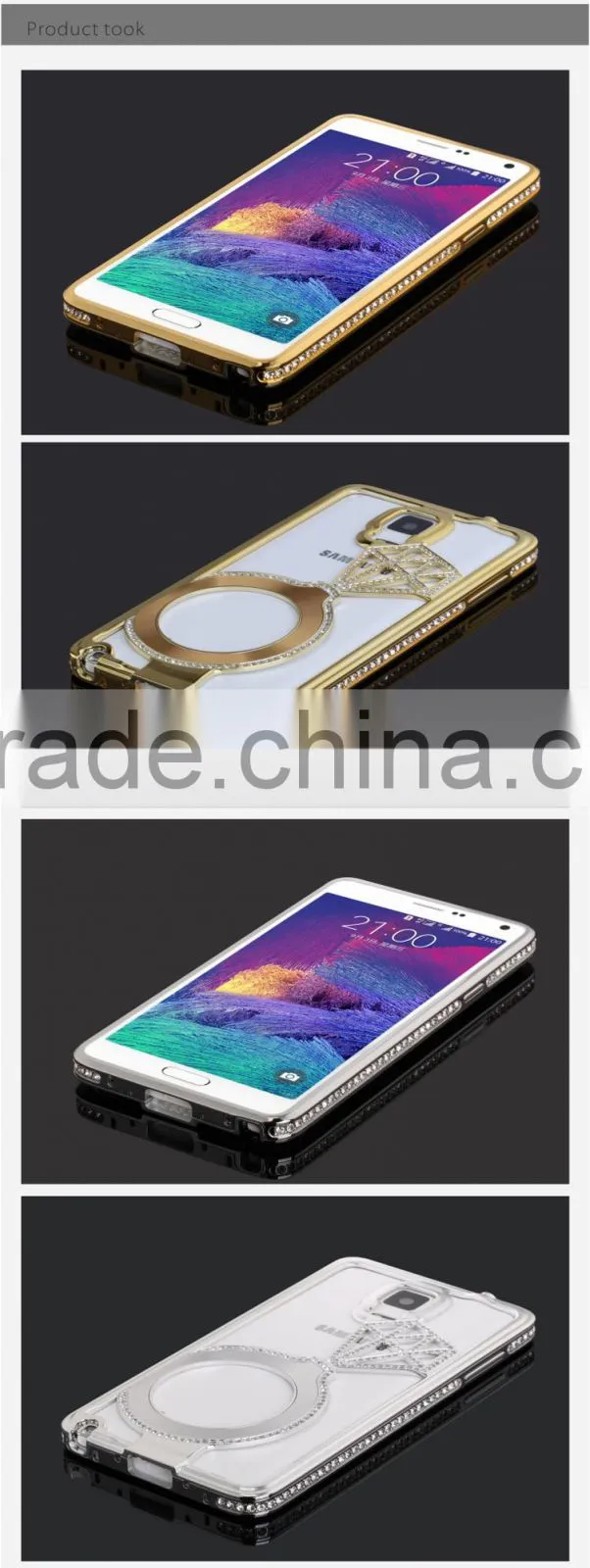 Manufacturer Supply Metal Phone Case for Samsung Note 4