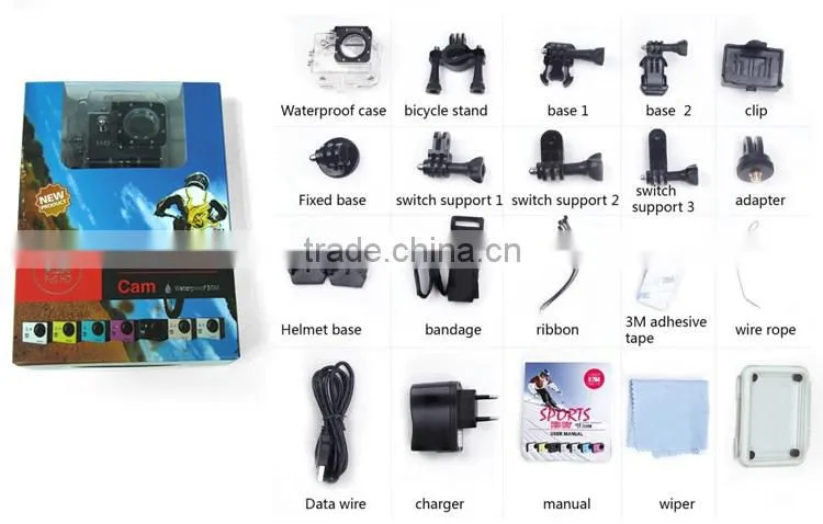 2016 new mode waterproof full HD wrist remote control wifi sport camera 1080P