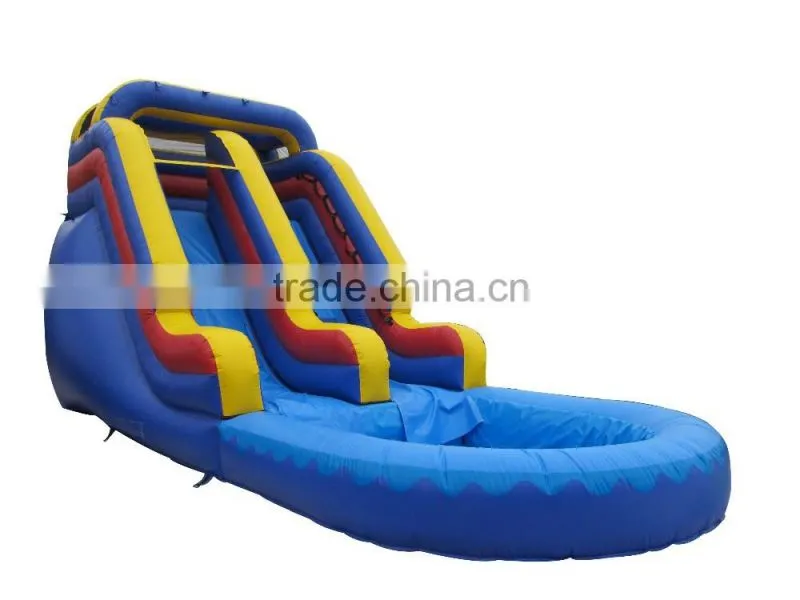 commercial grade water slide with pool, cheap water slides for sale