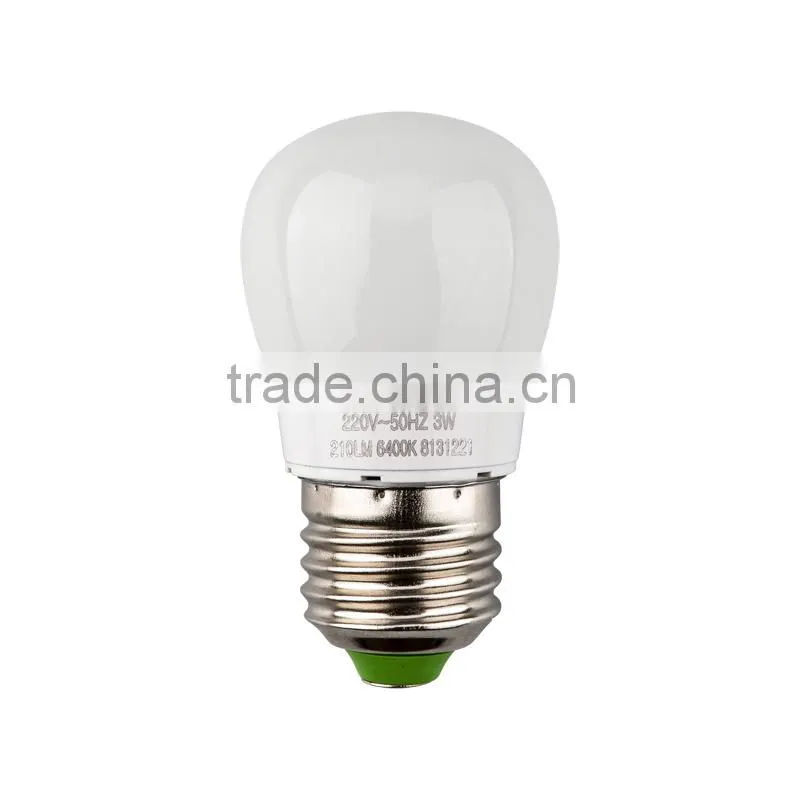 3W LED lighting bulb HGY626 E27 COB chip AC220V LED bulb Warm white and Cool white