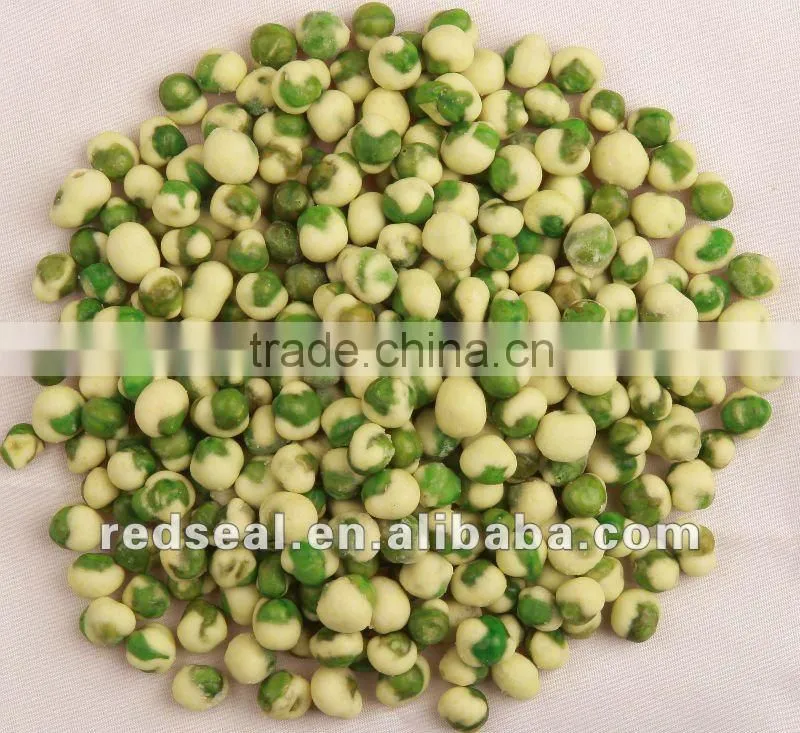 Kosher wasabi flavor coated green peas