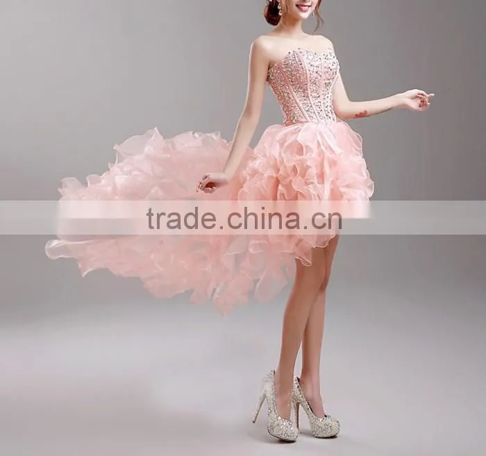 Hot Dress Fashion Design Amazing peacock feather prom dress