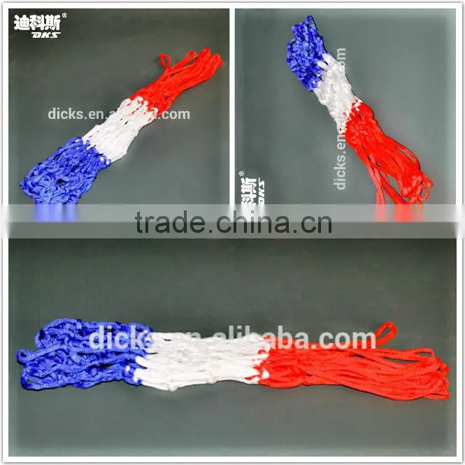 DKS Basketball Net Whirte Red Nylon Net Playground Court Park