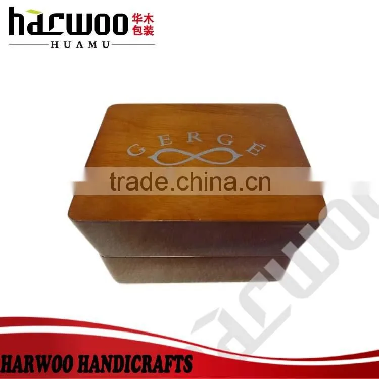 beautiful wooden single watch packaging,brown wooden watch packaging case,luxury glossy wooden watch box