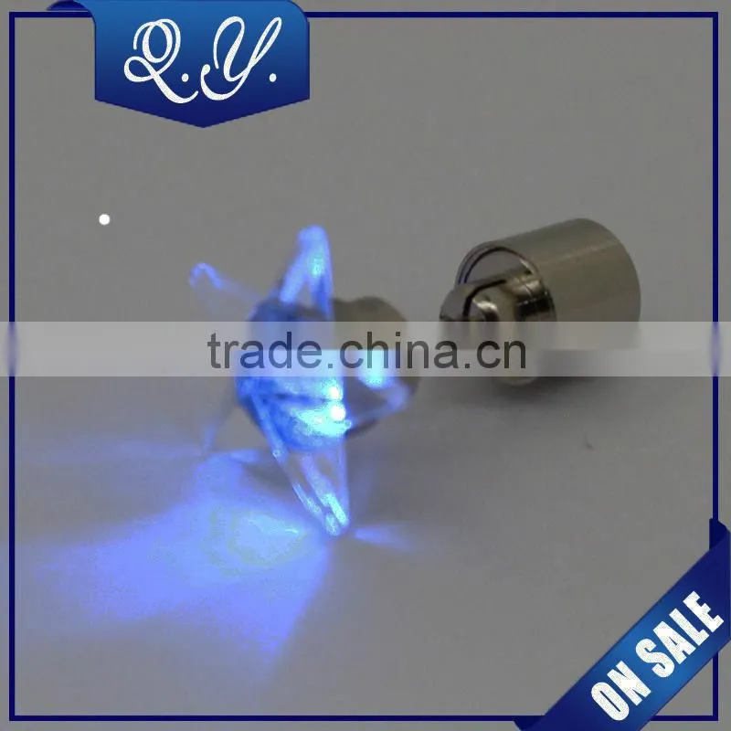 2015 fashion flash led earrings, high quality chrismas light up earrings