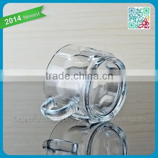 coffee glass cup fashion cheap embossed coffee glass cup transparent coffee glass cup with handle