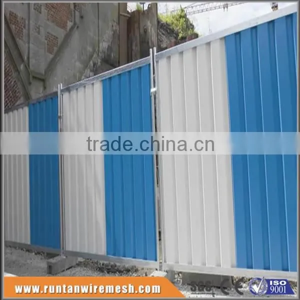 Construction Sites Colorbond Solid Steel Temporary event hoarding fence